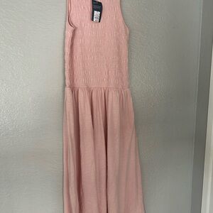 Universal thread Sleeveless Pink Maxi Dress w/pockets medium
